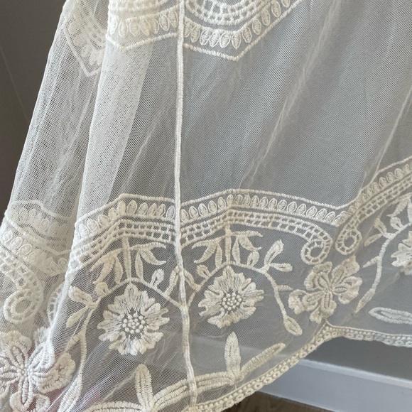 Icing Cream Lace Robe. Size OS - Picture 8 of 11